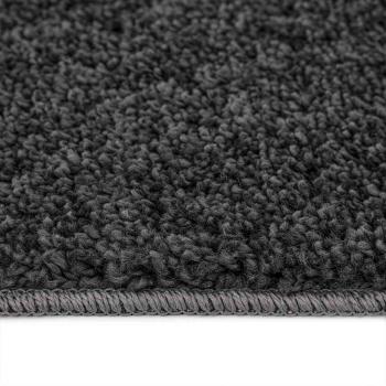 Flauschiger Teppich mit Latexrücken Dunkelgrau 200x200 cm