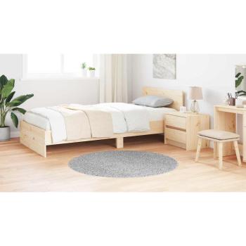 Flauschiger Teppich mit Latexrückseite Grau ø120 cm