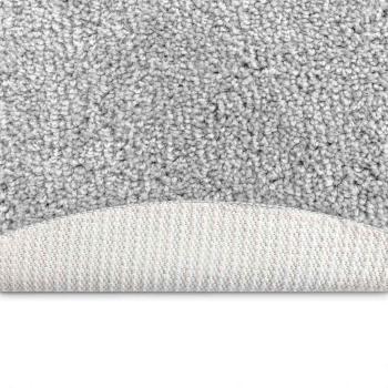 Flauschiger Teppich mit Latexrückseite Grau ø120 cm