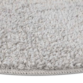Flauschiger Teppich mit Latexrückseite Grau ø120 cm
