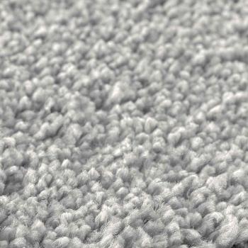 Kuscheliger Teppich mit Latexboden Grau ø160 cm