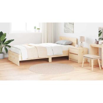 Flauschiger Teppich mit latexbeschichtetem Rücken Creme ø120 cm