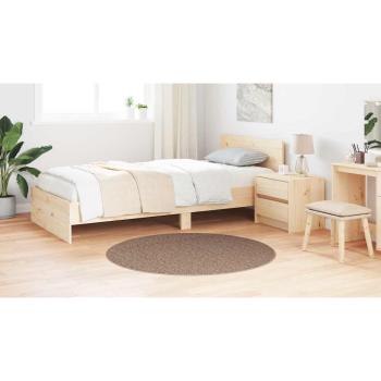 Flauschiger Teppich mit Latexrücken Braun ø120 cm