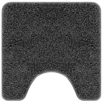 Badematte U-Form Dunkelgrau 50x50 cm Polypropylen Rutschfest