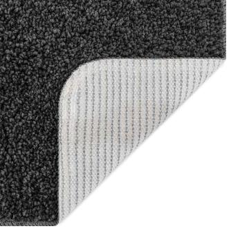 Badematte U-Form Dunkelgrau 50x50 cm Polypropylen Rutschfest