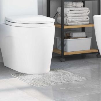 ARDEBO.de - Badematte U-Form Grau 50x50 cm Polypropylen Rutschfest