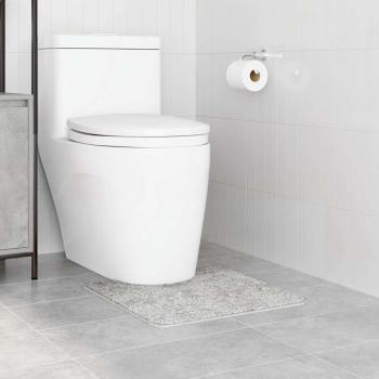 Badematte U-Form Grau 50x50 cm Polypropylen Rutschfest
