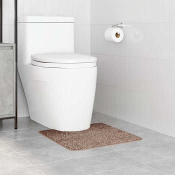 Badezimmermatte U-Form Braun 50x50 cm Polypropylen Rutschfest