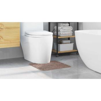Badezimmermatte U-Form Braun 50x50 cm Polypropylen Rutschfest