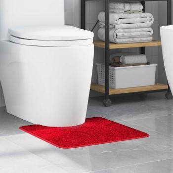 ARDEBO.de - Badezimmermatte U-Form Rot 50x50 cm Polypropylen Rutschfest