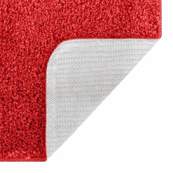 Badezimmermatte U-Form Rot 50x50 cm Polypropylen Rutschfest