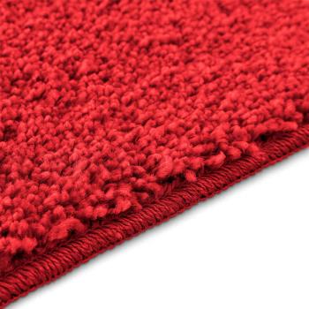 Badezimmermatte U-Form Rot 50x50 cm Polypropylen Rutschfest
