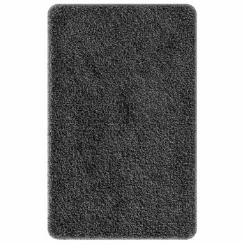 Badezimmermatte rechteckig Dunkelgrau 50x80 cm Polypropylen rutschfest