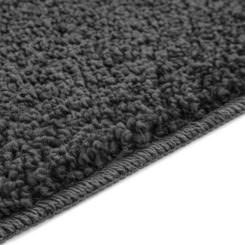 Badezimmermatte rechteckig Dunkelgrau 50x80 cm Polypropylen rutschfest