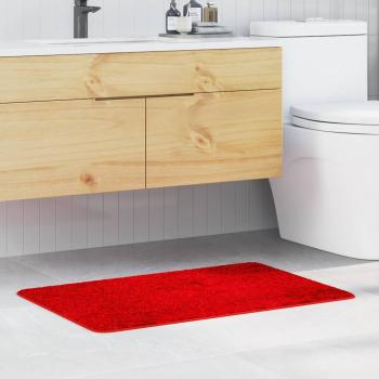 ARDEBO.de - Badematte Rechteckig Rot 60x90 cm Polypropylen Rutschfest