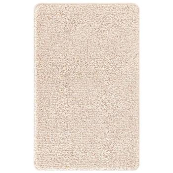 2-teiliges Badematten-Set Creme Polypropylen Rutschfest