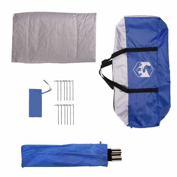 Poolzelt Azure Blau 366 x 305 x 231 cm Polyester und Fiberglas