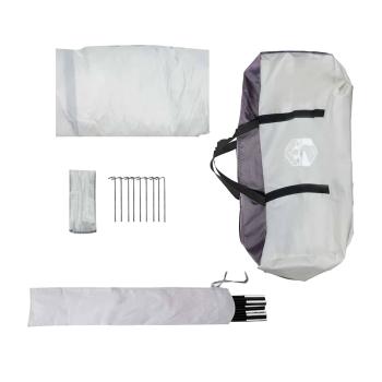 Camping-Mückennetz mit Tür Grau für 6 Personen Wasserdicht