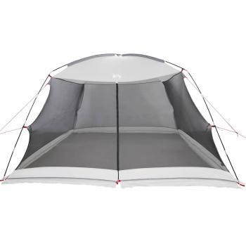 Camping-Mückennetz mit Tür Grau für 6 Personen Wasserfest