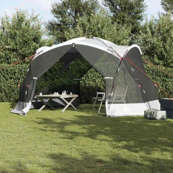 ARDEBO.de - Camping-Mückennetz mit Türen Grau für 8 Personen wasserdicht