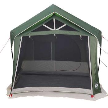 Campingzelt mit Fenstern Grün für 10 Personen Wasserdicht