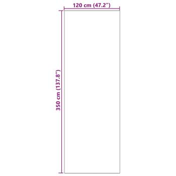 Fußmatte waschbar Braun 120x350 cm
