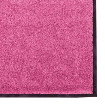 Fußmatte Rosa und Schwarz 120 x 250 cm 100% Polyamid