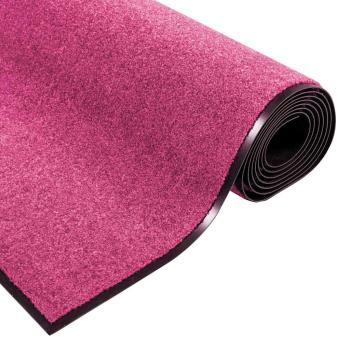 Fußmatte Rosa und Schwarz 120 x 250 cm 100% Polyamid