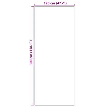 waschbare Fußmatte Creme 120x300 cm