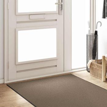 rechteckige Türmatte Beige 120x400 cm