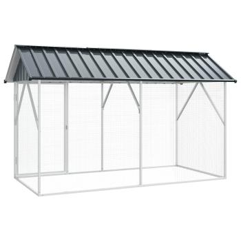 Vogelkäfig Anthrazit 227 x 112 x 141 cm Verzinkter Stahl