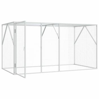 Vogelkäfig Anthrazit 208 x 102 x 108 cm Verzinkter Stahl