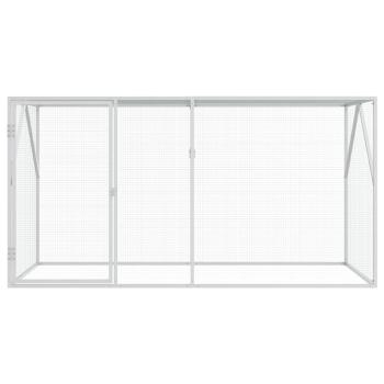 Vogelkäfig Anthrazit 208 x 102 x 108 cm Verzinkter Stahl