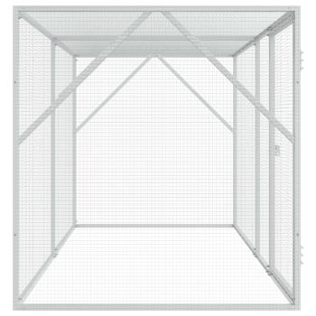 Vogelkäfig Anthrazit 208 x 102 x 108 cm Verzinkter Stahl