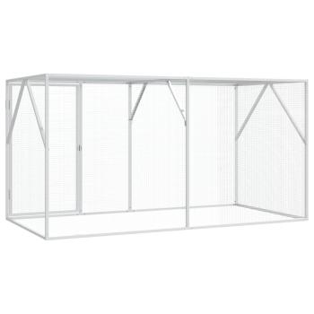 Vogelkäfig Anthrazit 208 x 102 x 108 cm Verzinkter Stahl