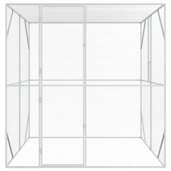 Vogelkäfig Anthrazit 209 x 202 x 214 cm Verzinkter Stahl