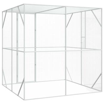Vogelkäfig Anthrazit 209 x 202 x 214 cm Verzinkter Stahl