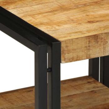 Couchtisch 40x50x38 cm aus massivem Rohholz Mango