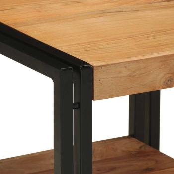 Couchtisch 40x50x38 cm Massivholz Akazie