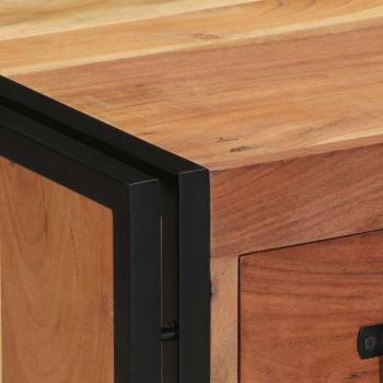 Nachttisch 40x40x59 cm Massivholz Akazie