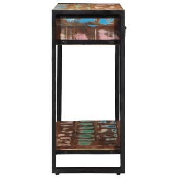 Konsolentisch Mehrfarbig aus recyceltem Holz und Metall