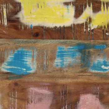 Beistelltische Mehrfarbig 90x33x75 cm Massivholz Altholz und Metall