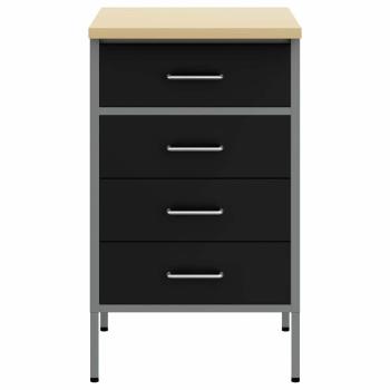 Werkbank Schwarz 50x55x85 cm Stahl