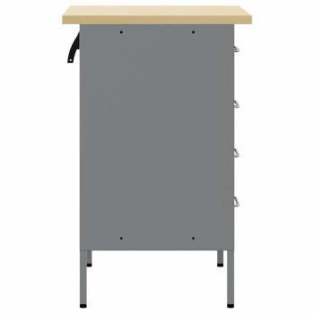 Werkbank Schwarz 50x55x85 cm Stahl