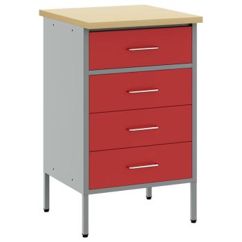 Werkbank Rot 50x55x85 cm Stahl