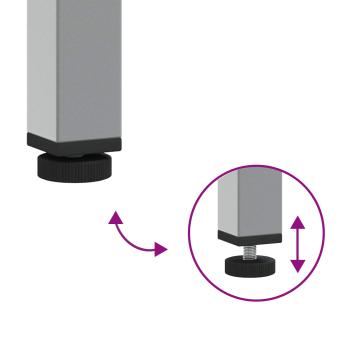 Werkbank Schwarz 50x55x84 cm Stahl