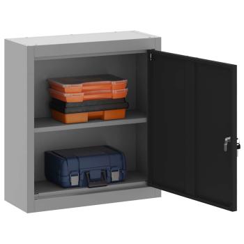 Werkzeugschrank Wandmontage Schwarz 50x20x55 cm Stahl
