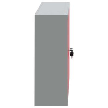 Werkzeugschrank Wandmontage Rot 100x20x55 cm Stahl