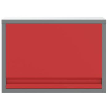 ARDEBO.de - Werkzeugschrank Wandmontage mit Gasdruckfeder-Tür rot 50x25x35 cm