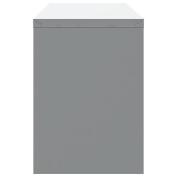 Werkstatt-Schrank zur Wandmontage mit Gasdrucktür in Rot 100x25x35 cm